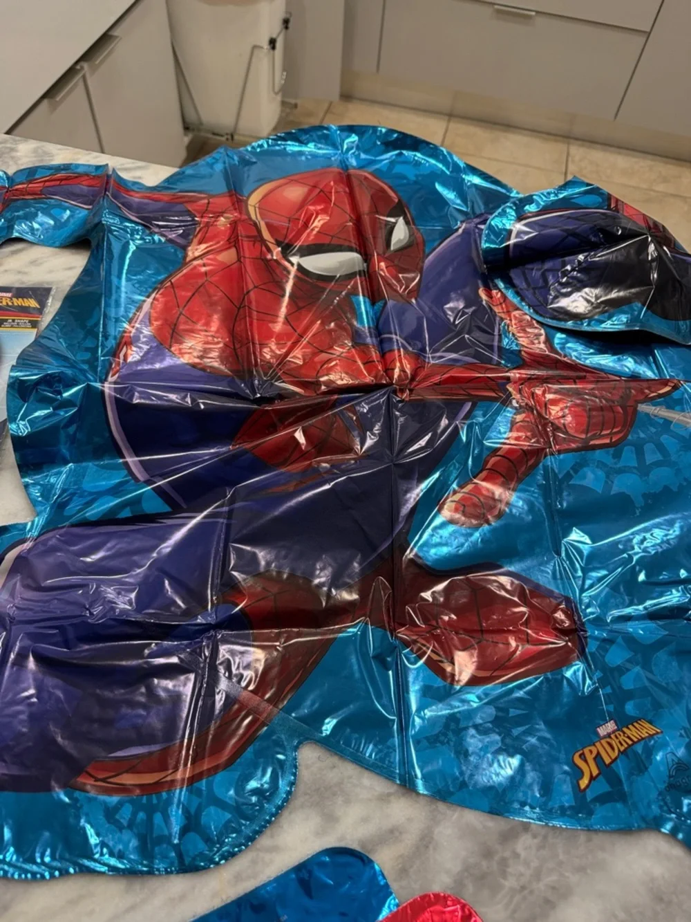 Marvel Spider-Man Kids Costume Balloon Set - Red, Blue, Purple - Picture 6 of 6